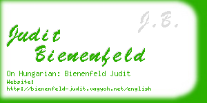 judit bienenfeld business card